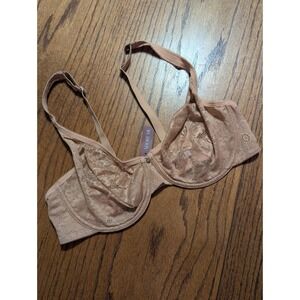 Adore Me Women's Lace See Through Back Closure Bra 07519 Tuscany Size 36DDD